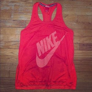 Nike racerback jersey, red and white